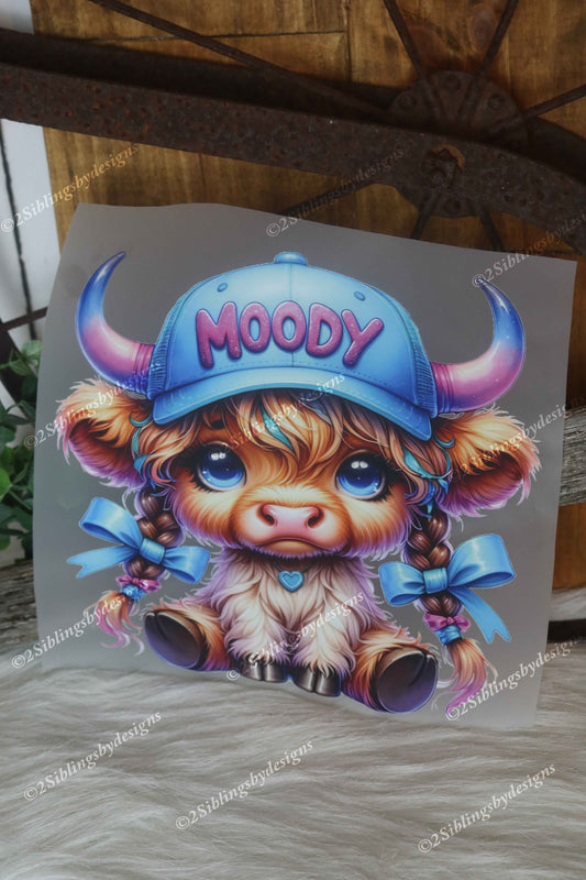 Moody Highland Cow